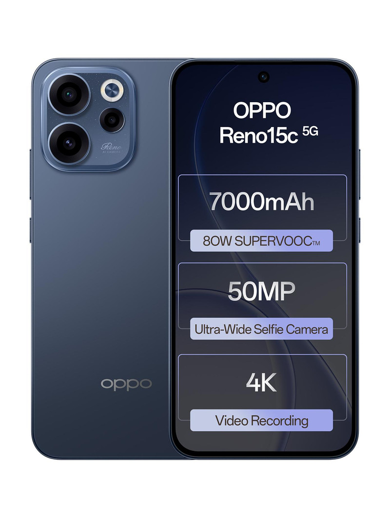 OPPO Reno15c 5G (Twilight Blue, 256 GB) 8 GB RAM
