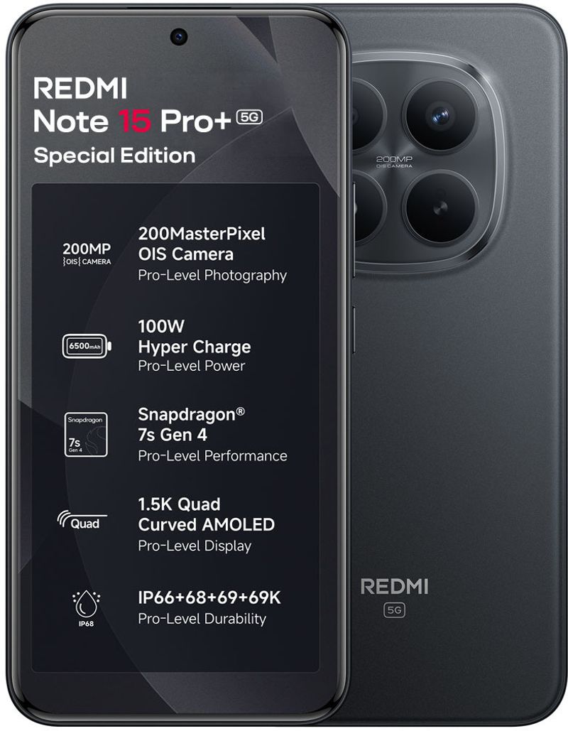 Redmi Note 15 Pro+ 5G 16GB 512GB Carbon Black - Image 2