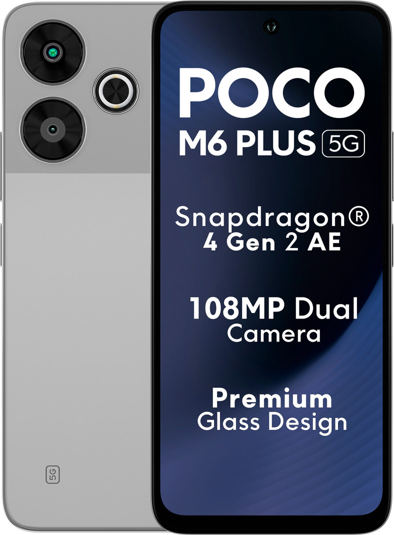 poco m6 plus 5g ice silver 128 gb