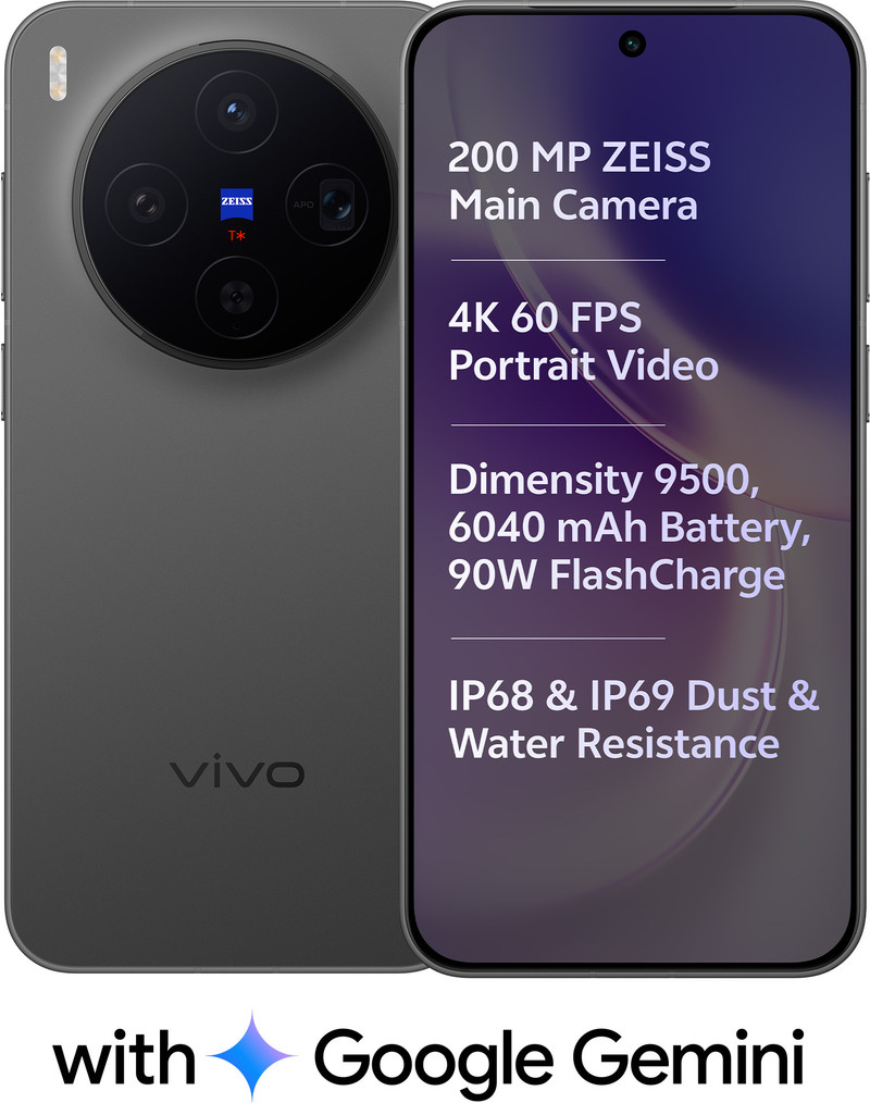 vivo X300 (Elite Black, 256 GB) 12 GB RAM