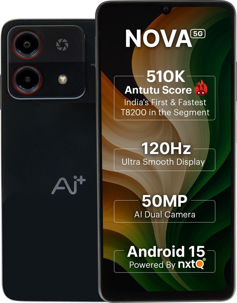 Ai+ Nova 5G (Black, 128 GB) 8 GB RAM
