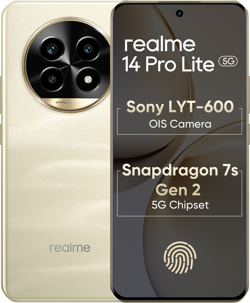 realme 14 Pro Lite 5G (Glass Gold, 256 GB) 8 GB RAM