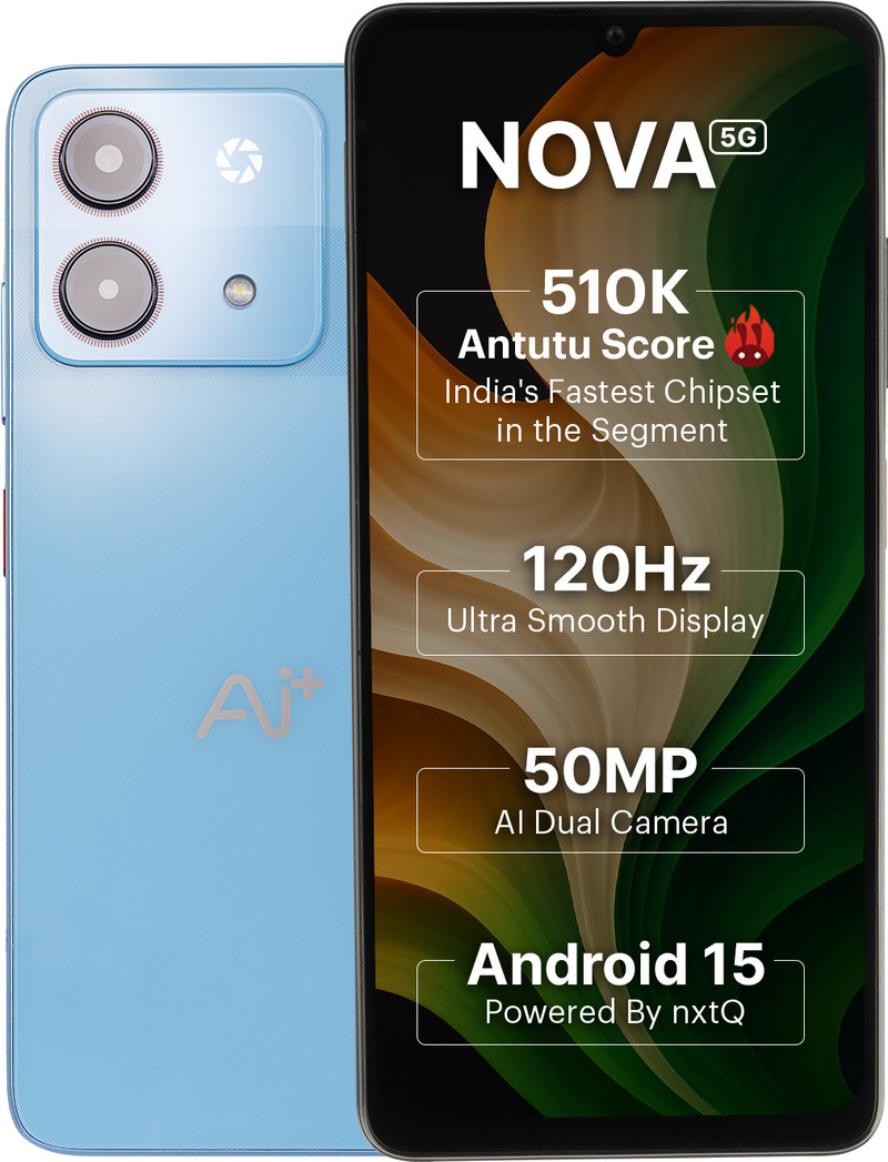 Ai+ Nova 5G (Blue, 128 GB)