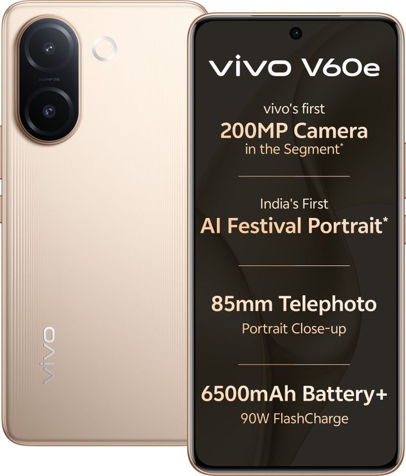 vivo V60e 128GB 8GB RAM Noble Gold - Image 2