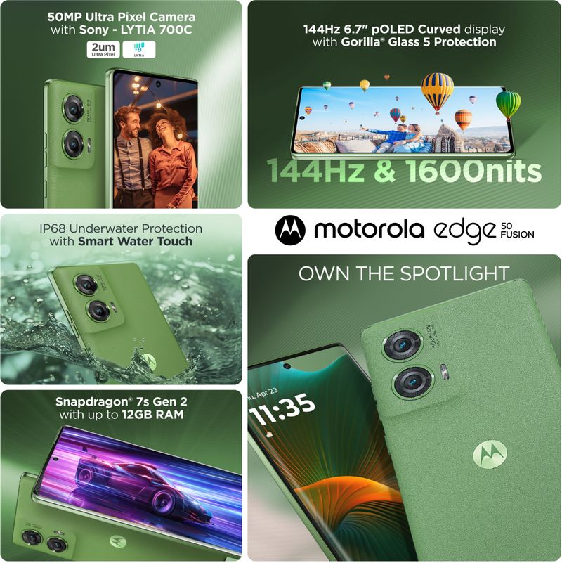 MOTOROLA Edge 50 Fusion (Forest Green, 256 GB) (12 GB RAM) - Image 5