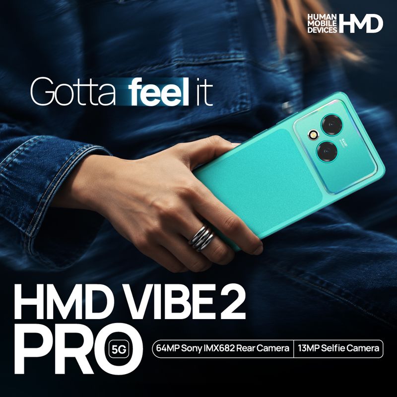 HMD Vibe2 Pro 5G 128GB 6GB RAM Aqua Green - Image 4
