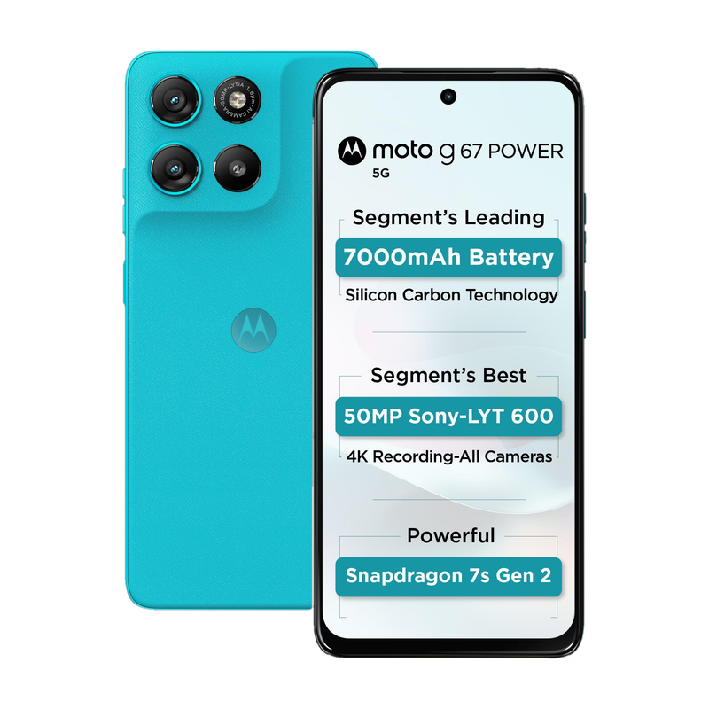 price history - MOTOROLA g67 power 5G (Pantone Curacao Blue, 128 GB) (8 GB RAM)