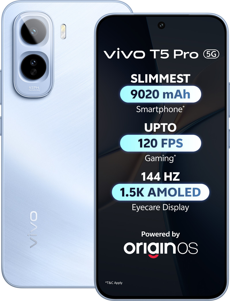 vivo T5 Pro 5G (Glacier Blue, 128 GB) 8 GB RAM