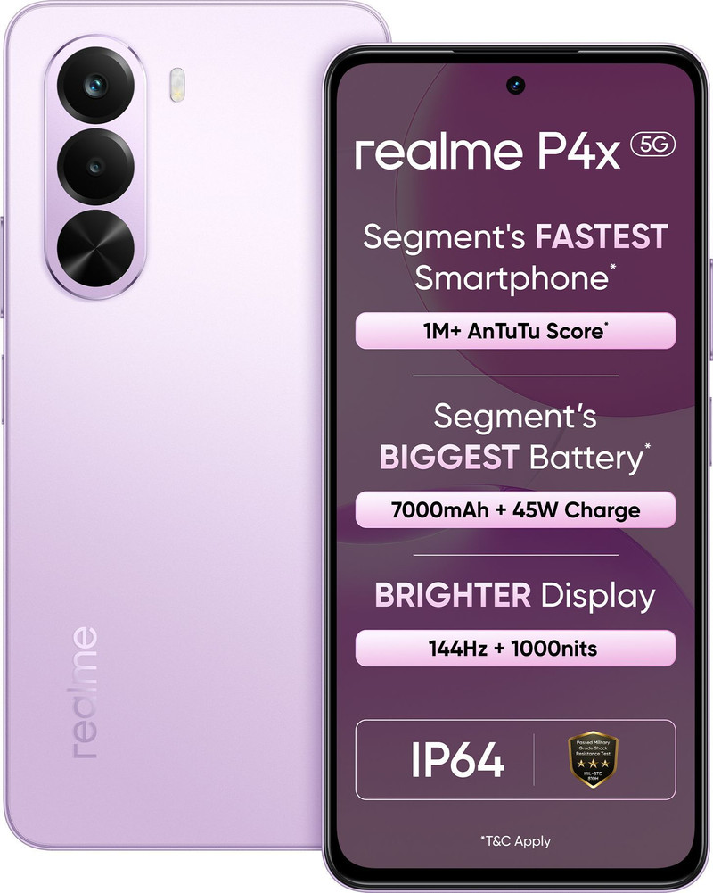 realme P4x 5G (Elegant Pink, 128 GB) 8 GB RAM