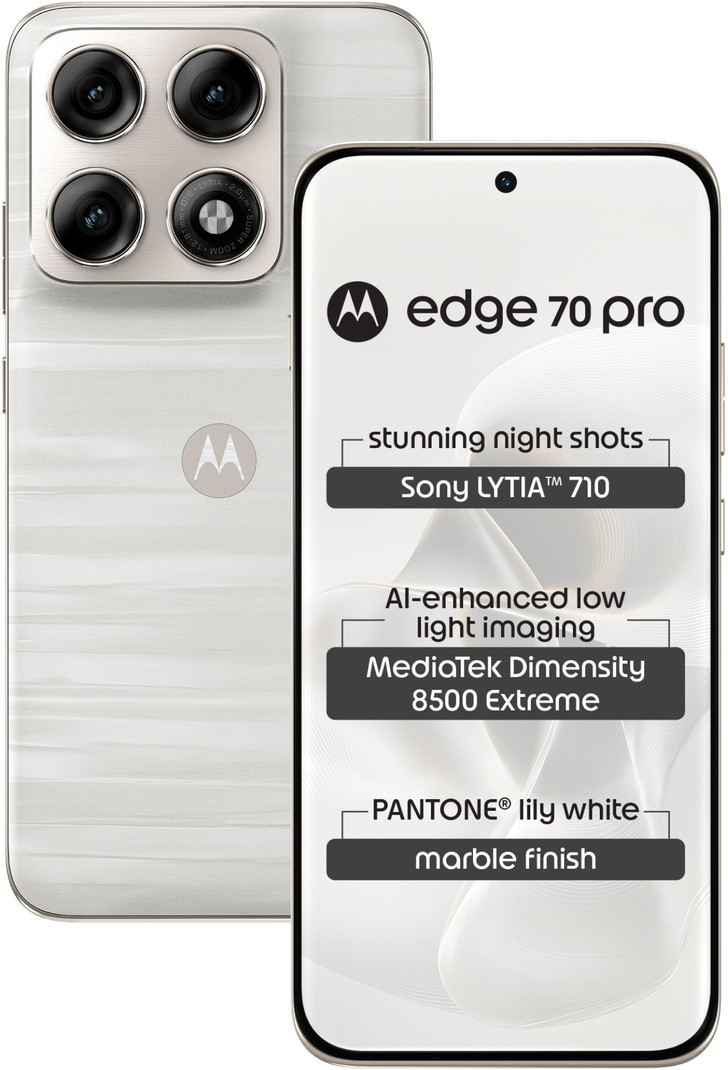 price history - MOTOROLA edge 70 pro (Marble - PANTONE Lily white (white), 256 GB...more