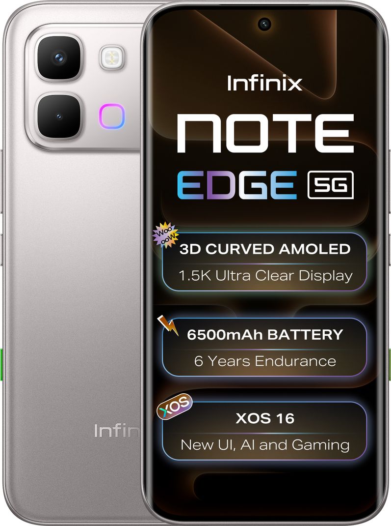 Infinix Note Edge 128GB Lunar Titanium - Image 2