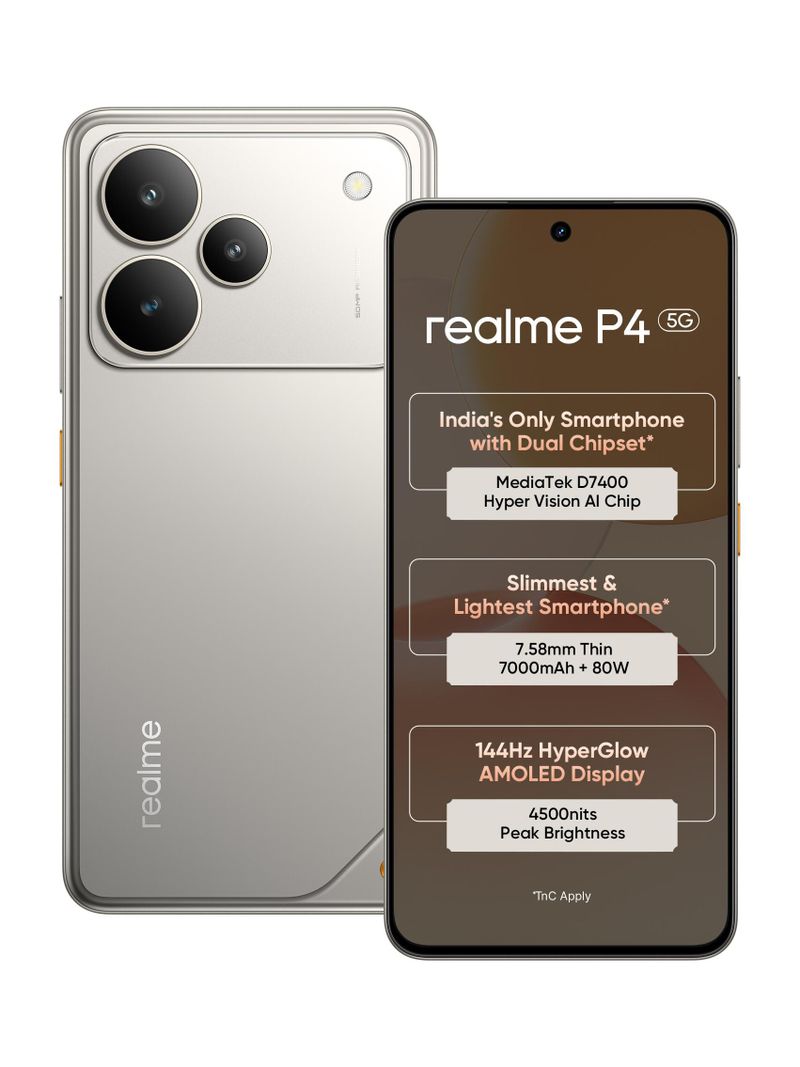 realme P4 5G 256GB Steel Grey - Image 2