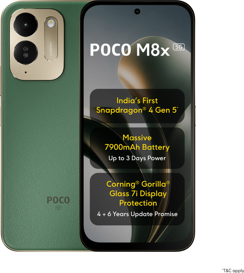 POCO M8x 5G (Leather Green, 128 GB) 4 GB RAM