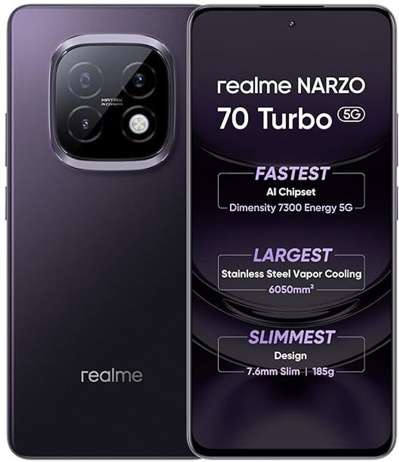 realme 70 TURBO 5G 128GB Purple - Image 2