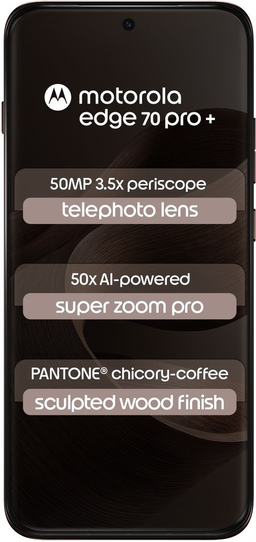 MOTOROLA Edge 70 Pro+ Sculpted Wood Chicory Coffee - Image 3