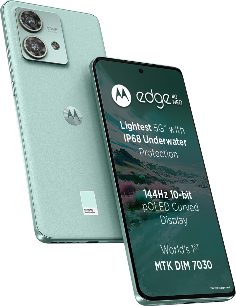 price history - MOTOROLA Edge 40 Neo (Soothing Sea, 128 GB) (8 GB RAM)