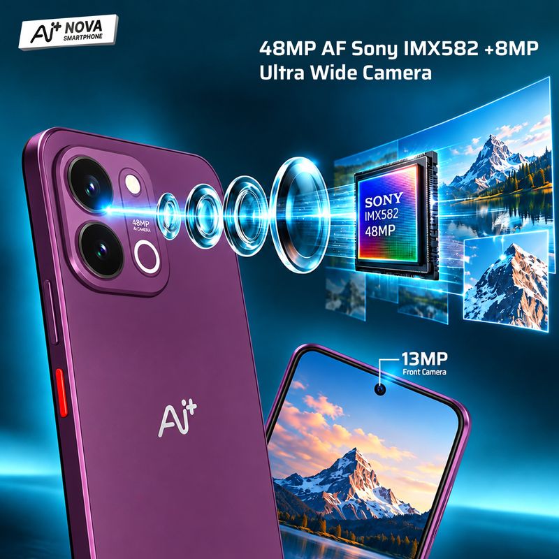 Ai+ Nova 2 Power 5G (128GB, Deep Purple) - Image 3