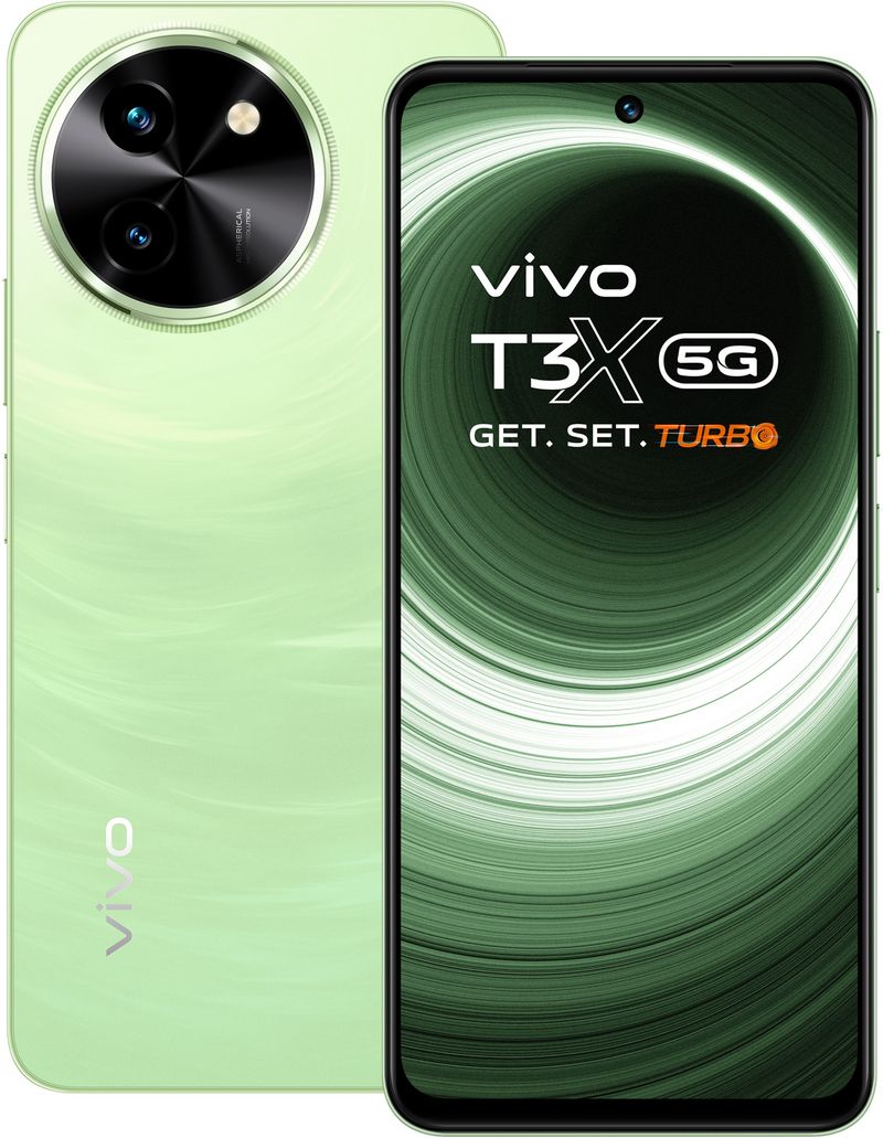 vivo T3x 5G 128GB 4GB RAM Celestial Green - Image 1