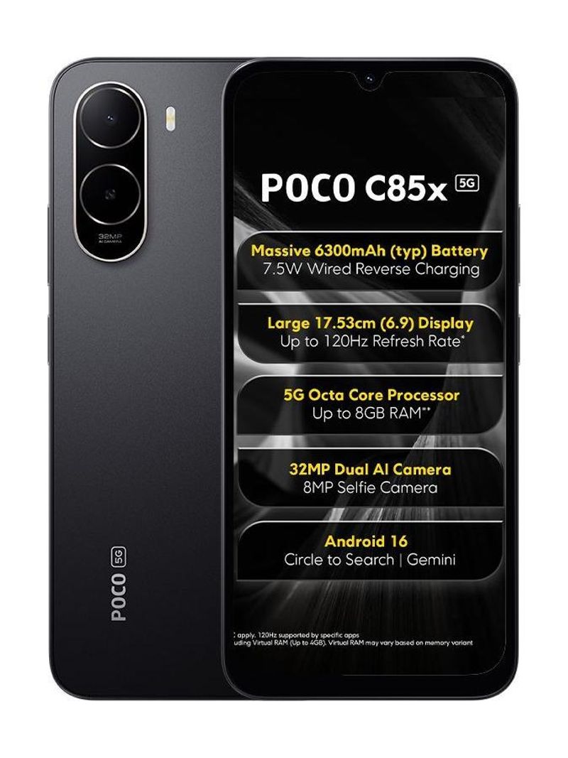 POCO C85x 5G (Elite Black, 64 GB, 4 GB RAM) - Image 2