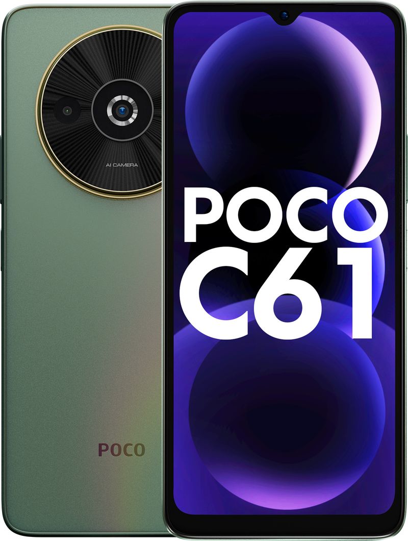 POCO C61 64GB 4GB RAM Mystical Green - Image 3