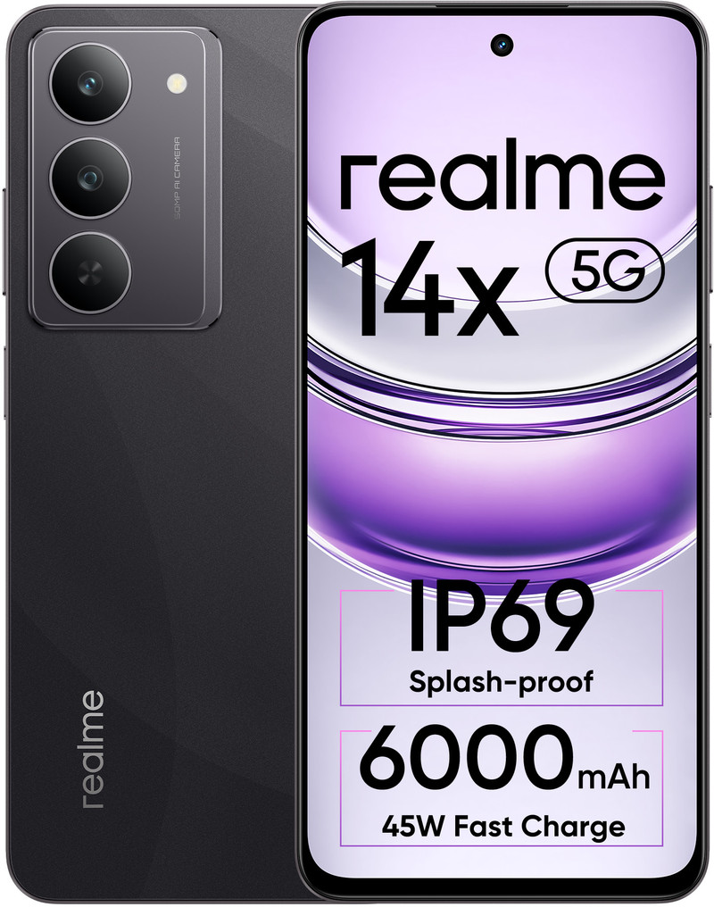 price history - realme 14x 5G (Crystal Black, 128 GB) (6 GB RAM)