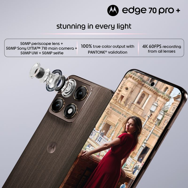 MOTOROLA Edge 70 Pro+ Sculpted Wood Chicory Coffee - Image 6