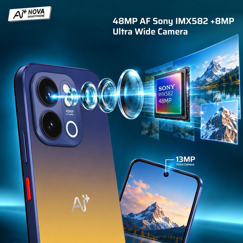 Nova 2 Power 5G 128GB Golden Blue Fusion - Image 3