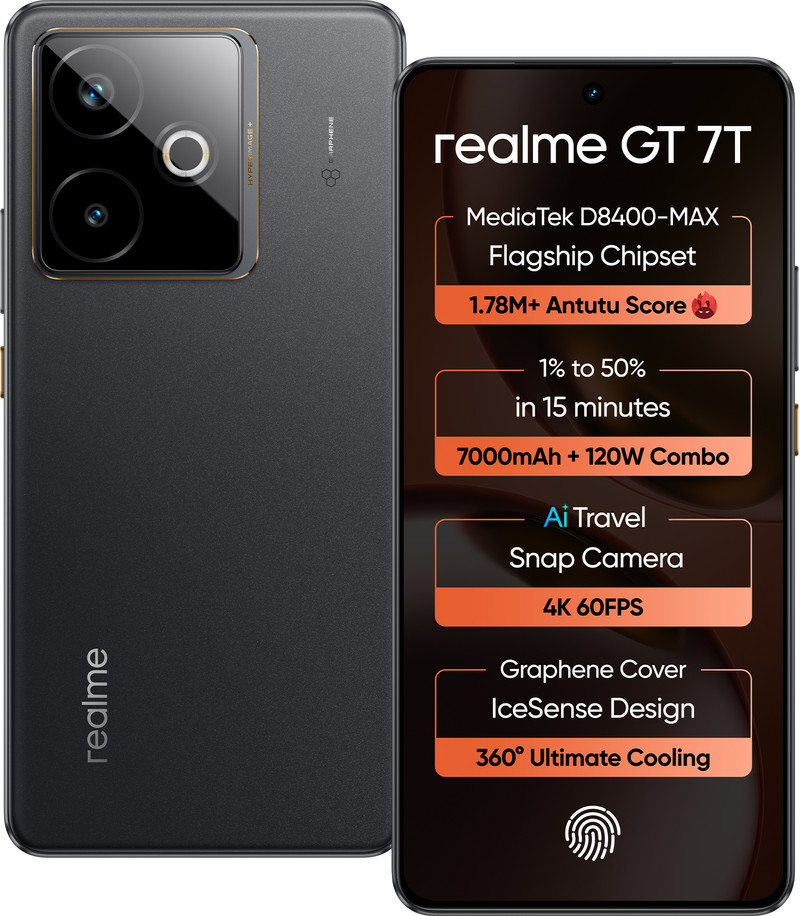realme gt 7t icesense black 512 gb