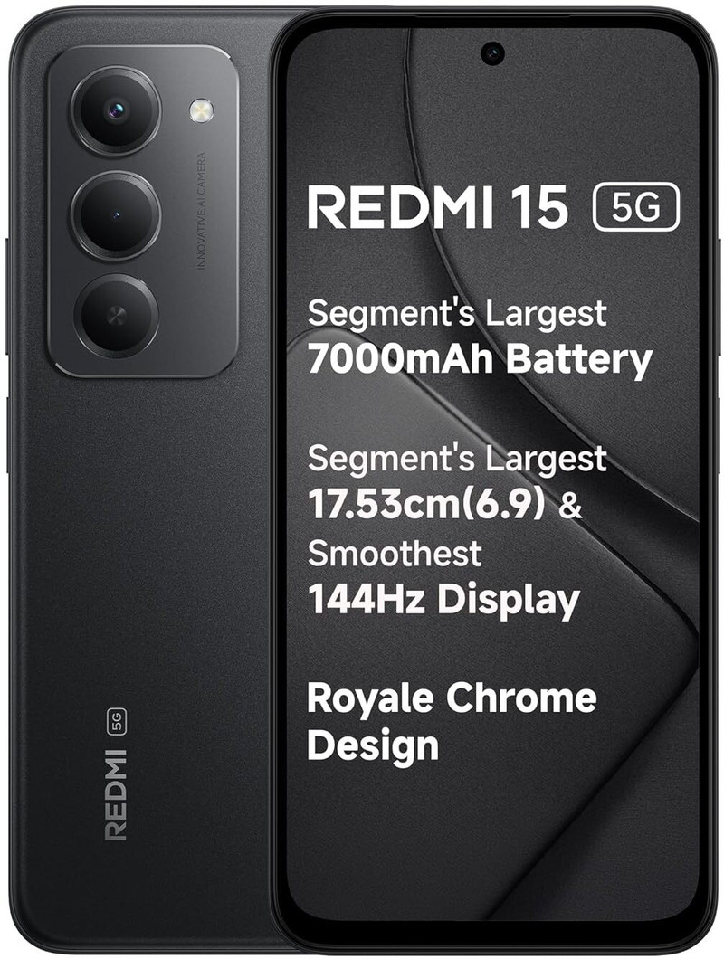 Redmi 15 5g (midnight Black, 256 Gb, 7000 Mah)