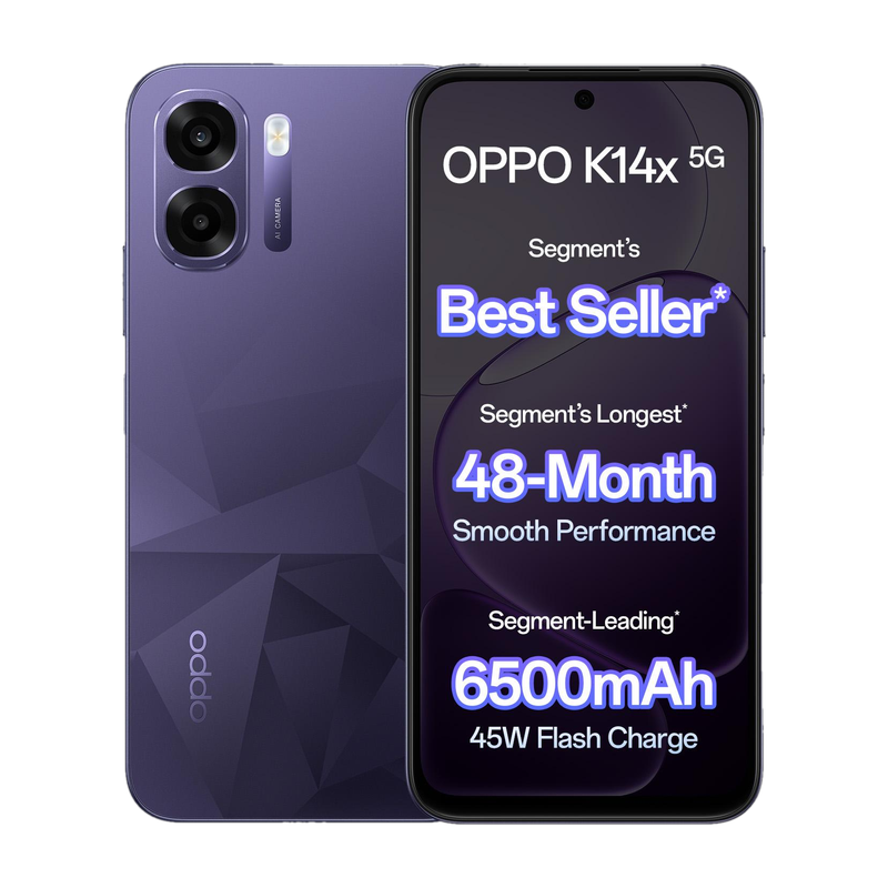 OPPO K14x 5G (Prism Violet, 128 GB) 4 GB RAM