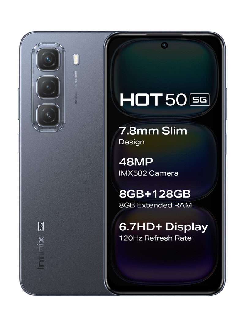 Infinix Hot 50 5G (Sleek Black, 128 GB)