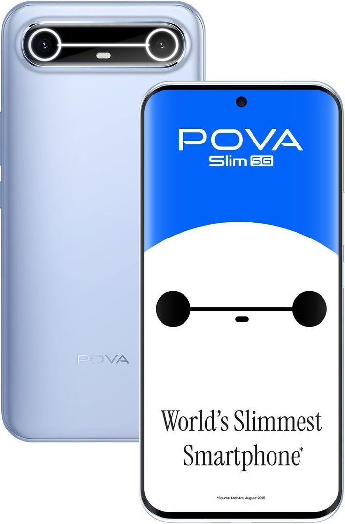 Tecno Pova Slim 5G 128GB 8GB RAM Sky Blue - Image 2