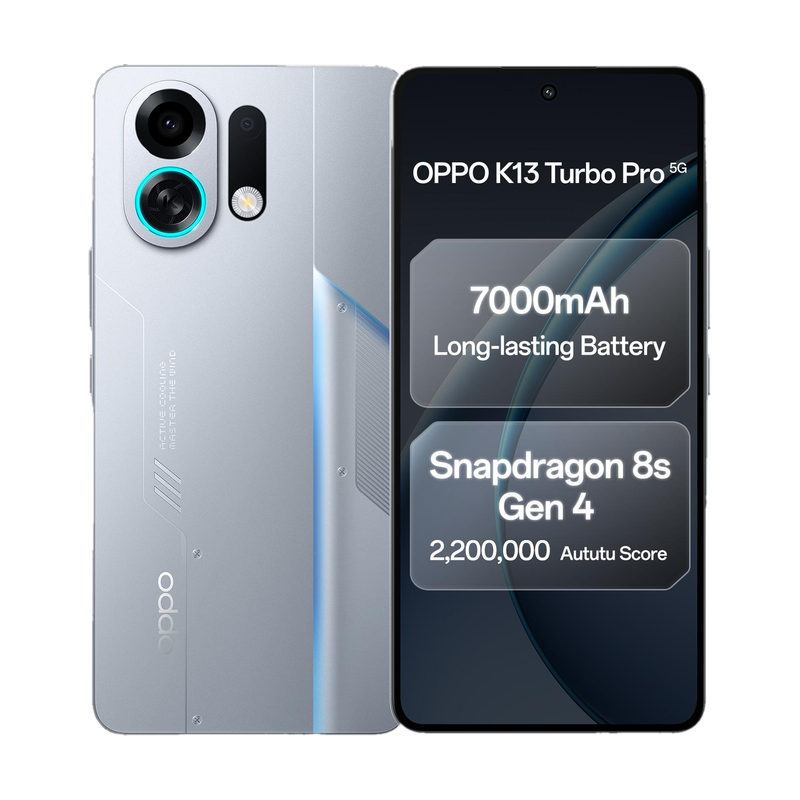 OPPO K13 Turbo Pro 5G (Silver Knight, 256 GB) 12 GB RAM
