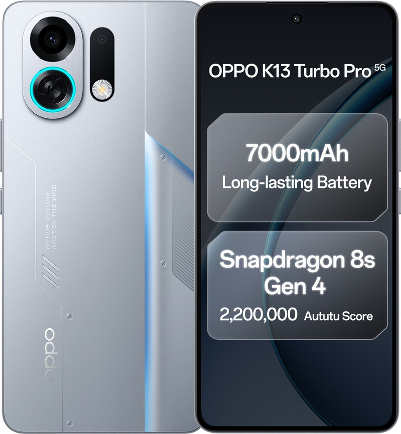 OPPO K13 Turbo Pro 5G (Silver Knight, 256 GB)