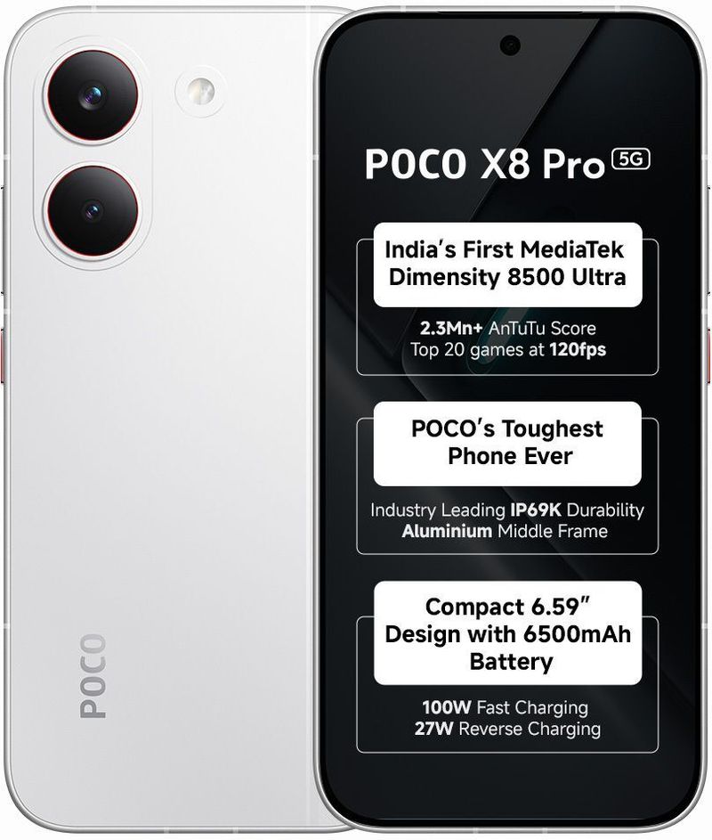 POCO S8 Pro 5G (White, 256 GB, 8 GB RAM) - Image 2