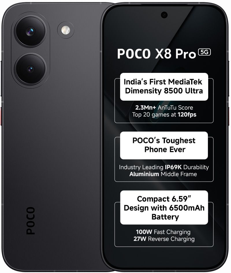 POCO X8 Pro 256GB 12GB RAM Black - Image 2