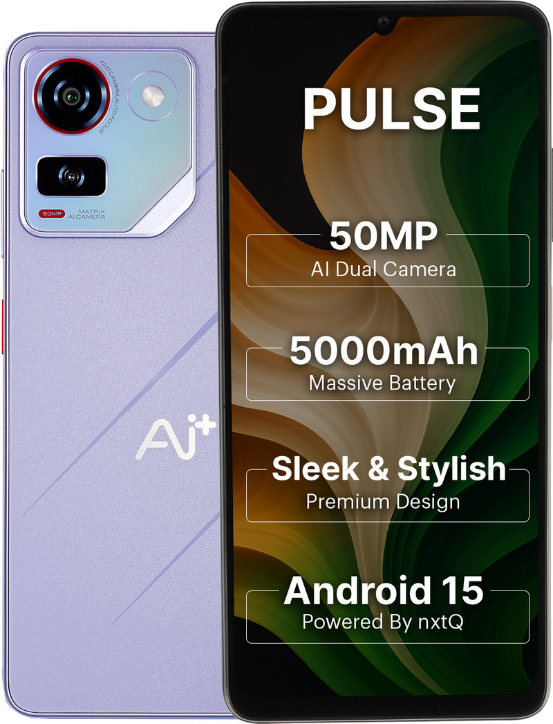 Ai+ Pulse 1 (Purple, 64 GB) 4 GB RAM