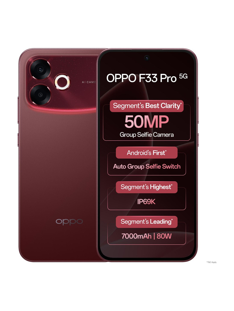OPPO F33 Pro 5G (Passion Red, 256 GB) 8 GB RAM