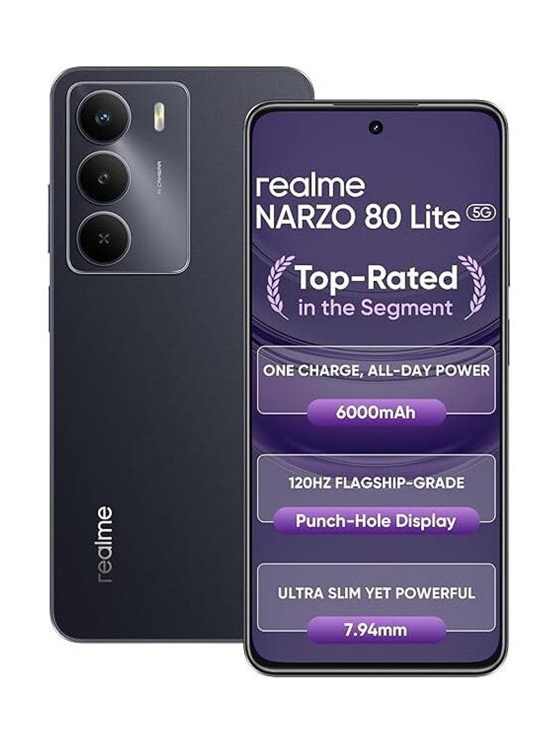 realme Narzo 80 Lite 5G (Onyx Black, 128 GB)