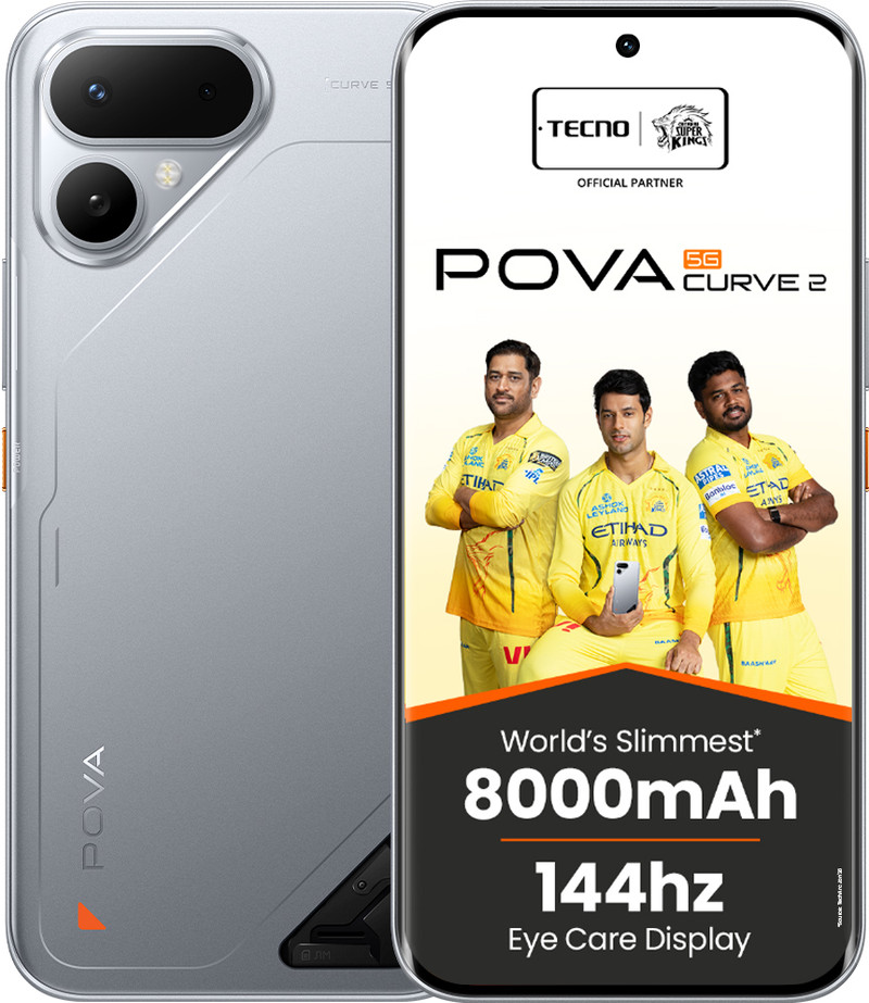 Tecno Pova Curve 2 5G (Melting Silver, 256 GB)
