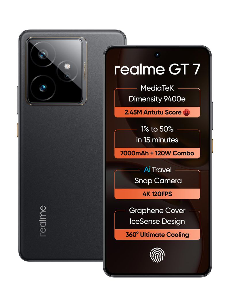 realme GT 7 512GB 12GB RAM Black - Image 2
