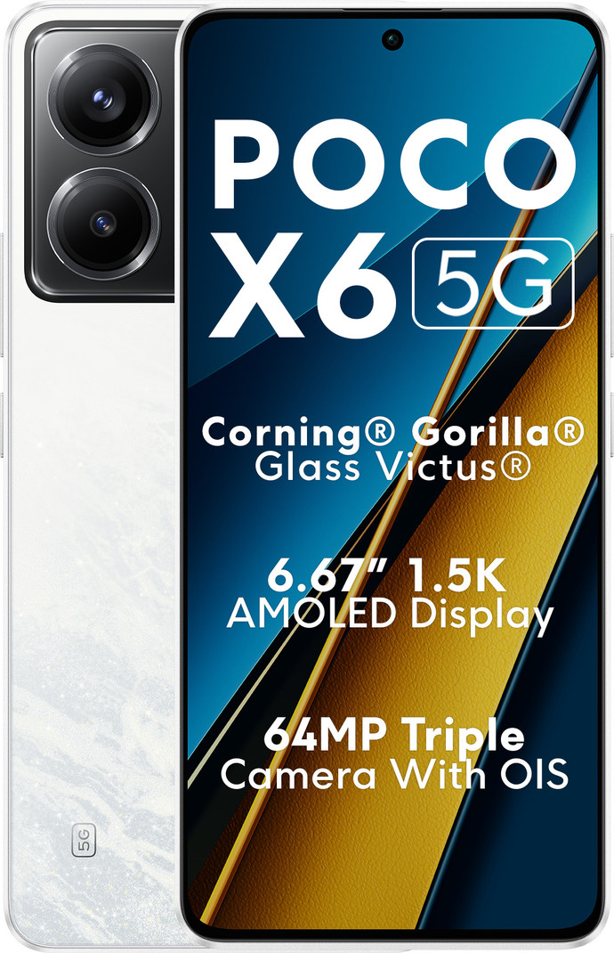 POCO X6 5G (Snowstorm White, 512 GB)