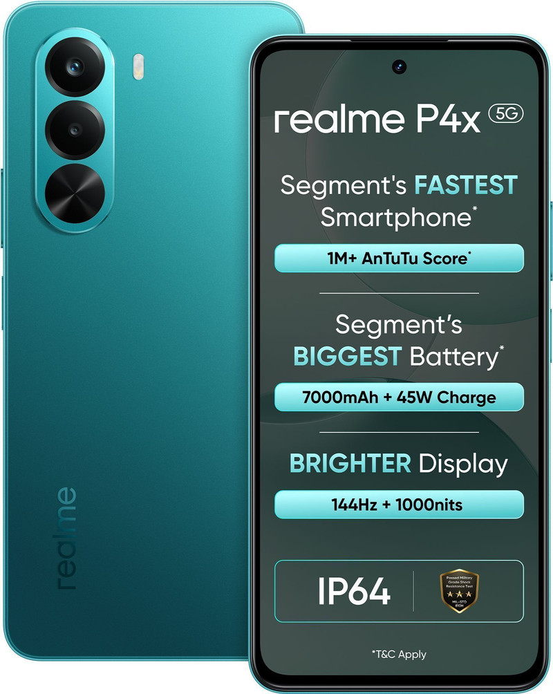 realme P4x 5G (Lake Green, 128 GB) 8 GB RAM