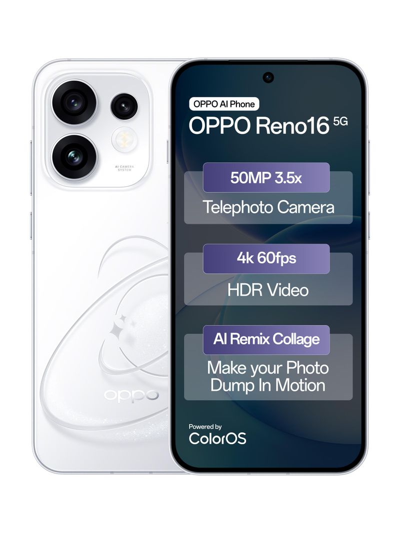OPPO Reno16 5G 256GB Starry White - Image 2