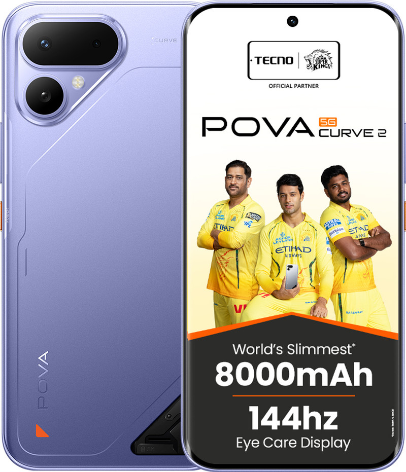 Tecno Pova Curve 2 5g (mystic Purple, 256 Gb, 8000 Mah)