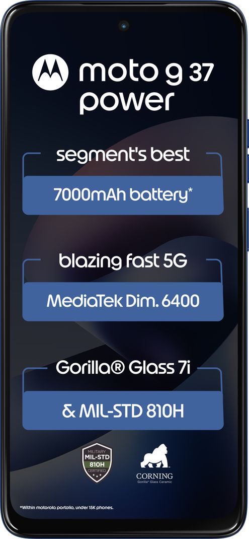 Motorola g37 Power 64GB 4GB RAM Blue - Image 3
