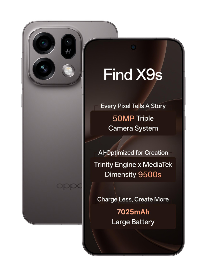 OPPO Find X9s (Midnight Grey, 512 GB)