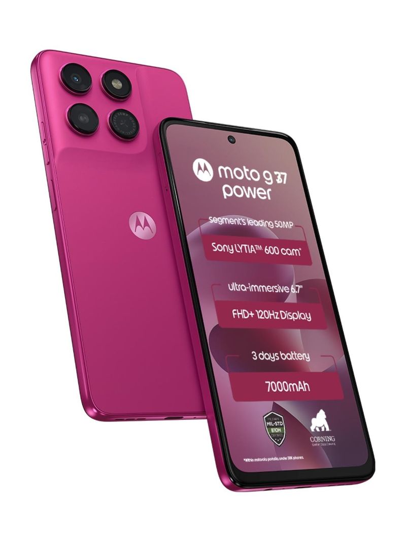 Motorola G77 Power 128GB Fuchsia Red - Image 2