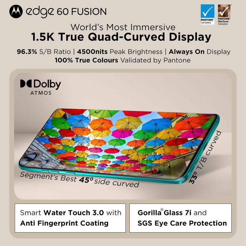 Motorola Edge 60 Fusion 5G 128GB Amazonite - Image 5