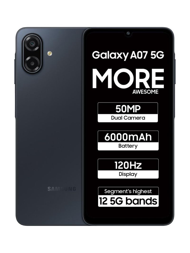 Samsung Galaxy A07 5G 128GB 6GB RAM Black - Image 2